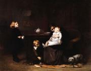 Eugene Carriere The Sick Child oil on canvas